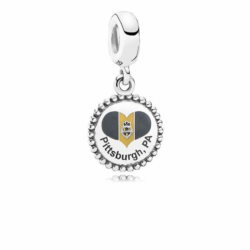 Pandora Pittsburgh Flag Dangle Charm NZ, Sterling Silver (258043-TPL)